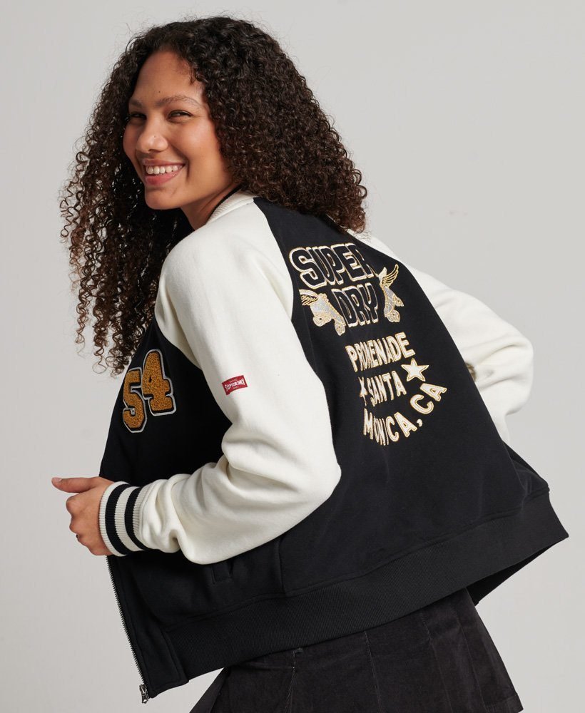 Womens-Black-And-White-Script-Collegiate-Bomber-Jacket-1.jpg