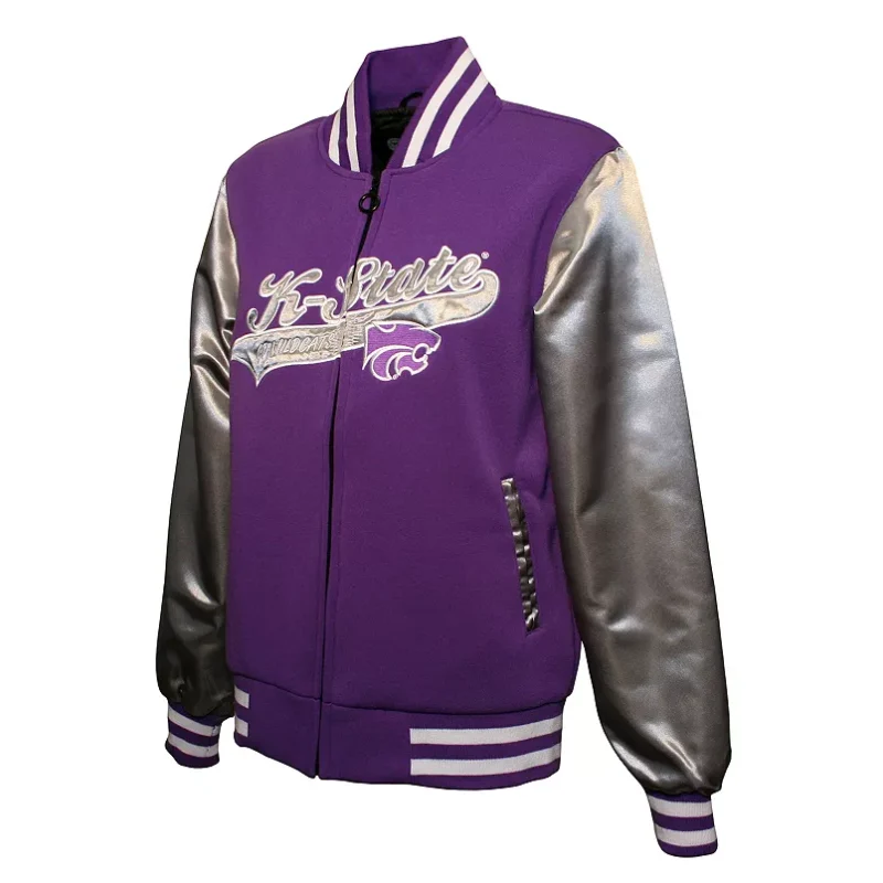 Womens-Franchise-Club-Kansas-State-Wildcats-Sweetheart-Varsity-Jacket.webp Womens Franchise Club Kansas State Wildcats Sweetheart Varsity Jacket