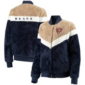 Womens G-III 4 Chicago Bears Riot Squad Sherpa Full-Snap Jacket