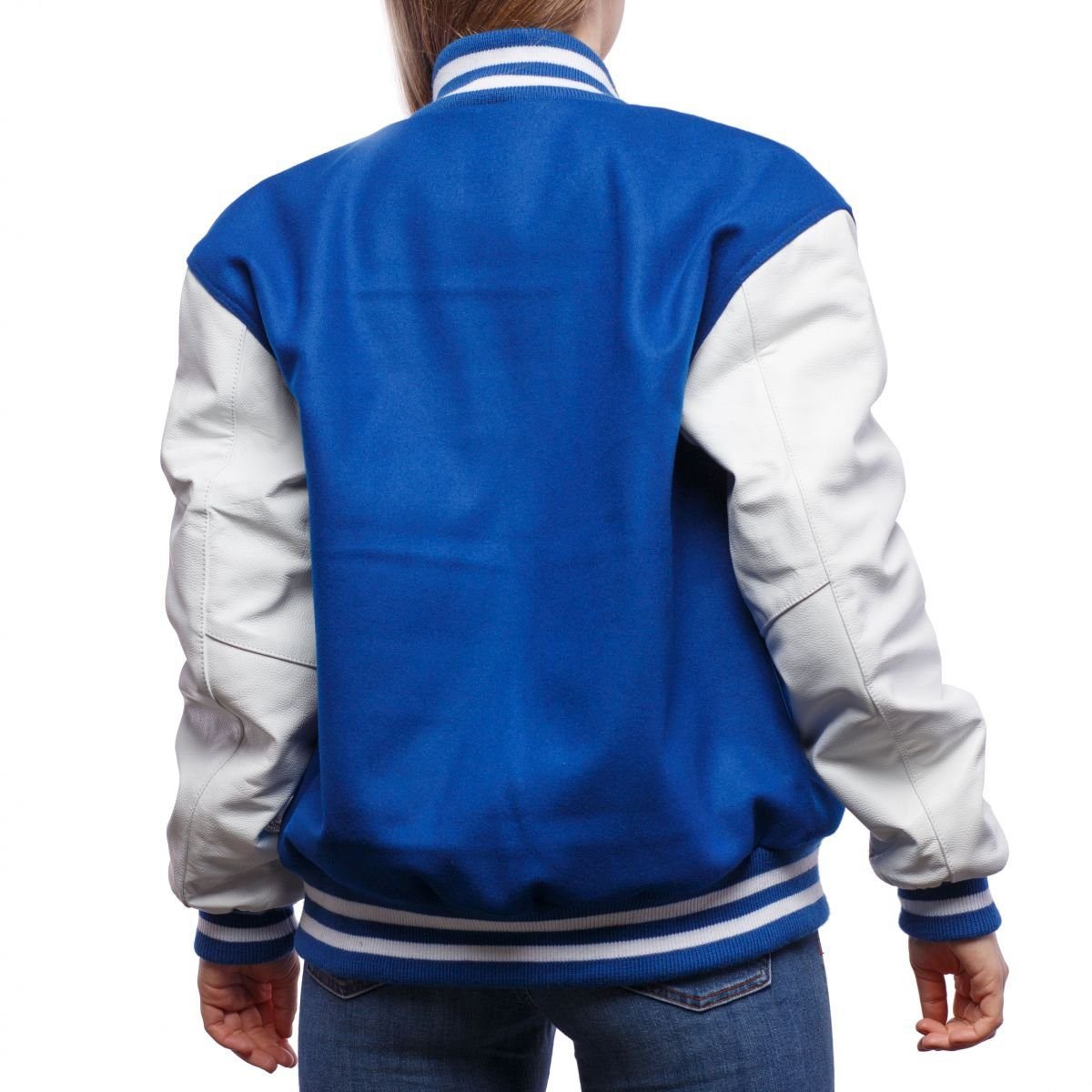 Womens-Royal-Blue-And-White-Wool-And-Leather-Jacket.jpeg