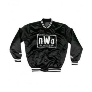 Mens Black Bomber Nwo Varsity Jacket