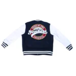 Yonker Legend Navy Blue And White Letterman Jacket
