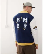 adidas Chaqueta Azul Con Diseno Del Real