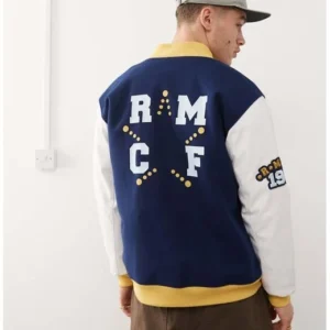 adidas Chaqueta Azul Con Diseno Del Real