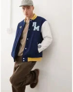 adidas Chaqueta Azul Con Diseno Del Real