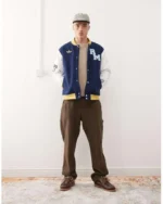 adidas Chaqueta Azul Con Diseno Del Real