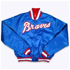 Atlanta Braves 80s Bomber Satin Jacket