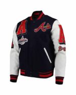 Atlanta Braves Navy White Varsity Jacket