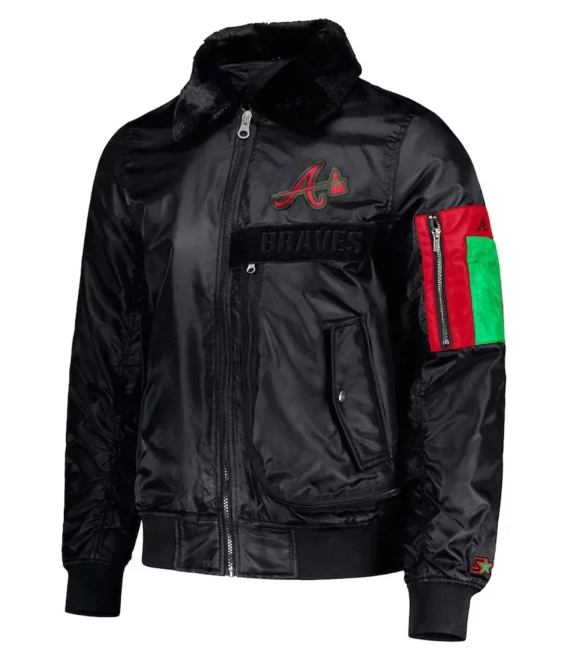 Atlanta Braves Ty Mopkins Black Jacket
