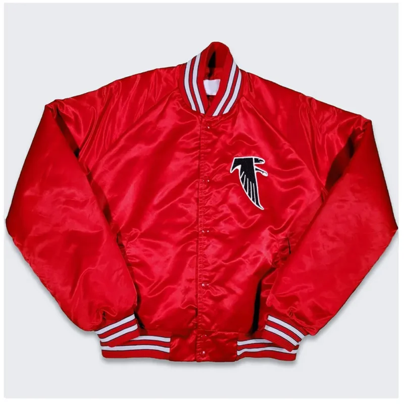 atlanta-falcons-80s-jacket.webp 80s Atlanta Falcons Red Bomber Satin Jacket