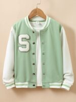 Mint Green Varsity Jacket