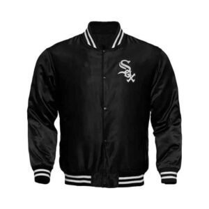 Black Chicago White Sox Locker Room Satin Jacket