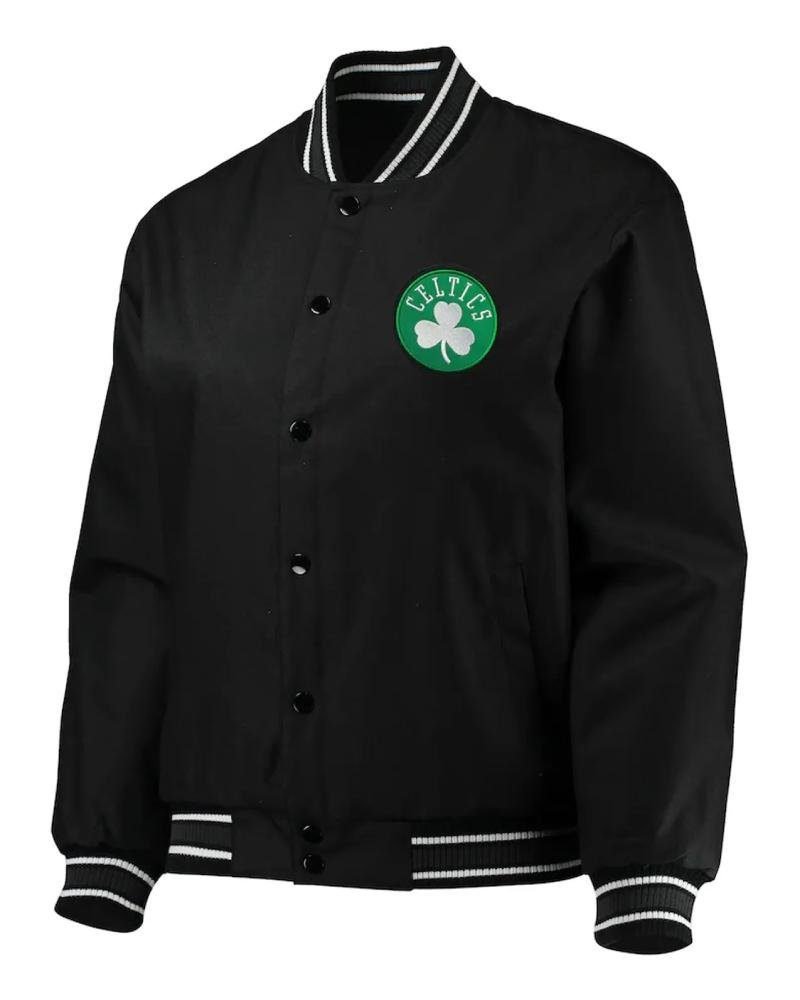 Black Boston Celtics Poly Twill Jacket Black Boston Celtics Poly Twill Jacket