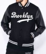 Brooklyn Dodgers Black Varsity Jacket