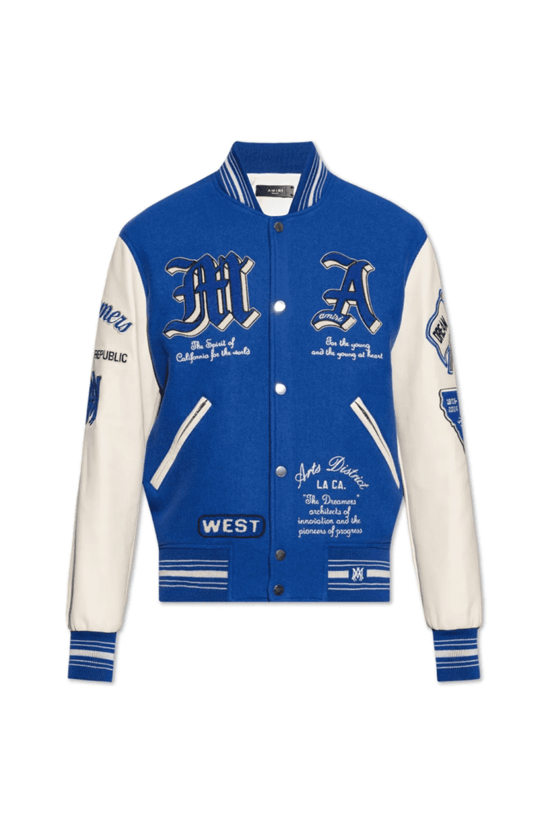 Amiri Logo Embroidered Dream Team Varsity Jacket