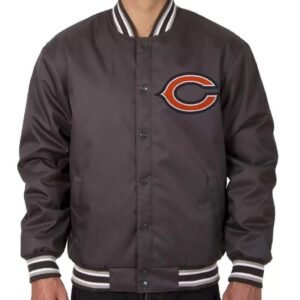 Chicago Bears NFL Charcoal Bomber Jacket