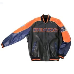 Chicago Bears NFL Leather Baseball Jacket