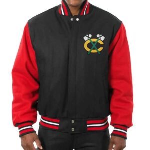 Chicago Blackhawks Two Tone Wool Jacket