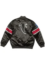 Atlanta Falcons Logo Black Satin Jacket