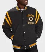 Boston Bruins Tailback Black Varsity Jacke