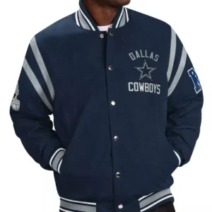 Dallas Cowboys Tailback Navy Varsity Jacket
