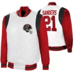 Deion Sanders NFL Team Atlanta Falcons Satin Jacket