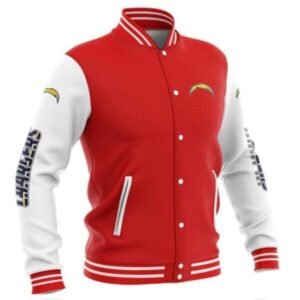 Chargers Cute Pullover Red Baseball Jacket