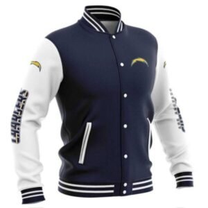 Chargers Cute Pullover Blue Baseball Jacket
