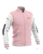 Chargers Cute Pullover Pink Baseball Jacket Chargers Cute Pullover Pink Baseball Jacket