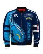 Chargers Fashion Men’s Bomber Jacket Chargers Fashion Men’s Bomber Jacket