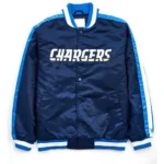 Los Angeles Chargers Striped Navy Varsity Jacket