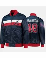 MLB Atlanta Braves Ian Anderson Satin Jacket