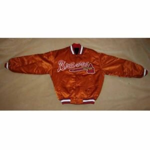 MLB Atlanta Braves Orange Satin Jacket