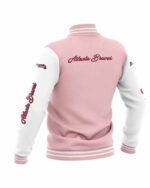 MLB Atlanta Braves Pink Baseball Varsity Jacket