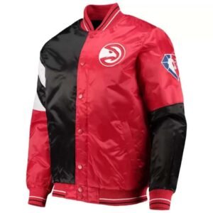NBA Atlanta Hawks Tricolor Satin Jacket