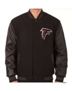 NFL Atlanta Falcons Black Varsity Jacket