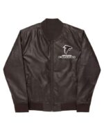 NFL Atlanta Falcons Brown Leather Varsity Jacket
