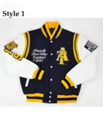 North Carolina A&T State University Motto 2.0 Varsity Jacket North Carolina A&T State University Motto 2.0 Varsity Jacket