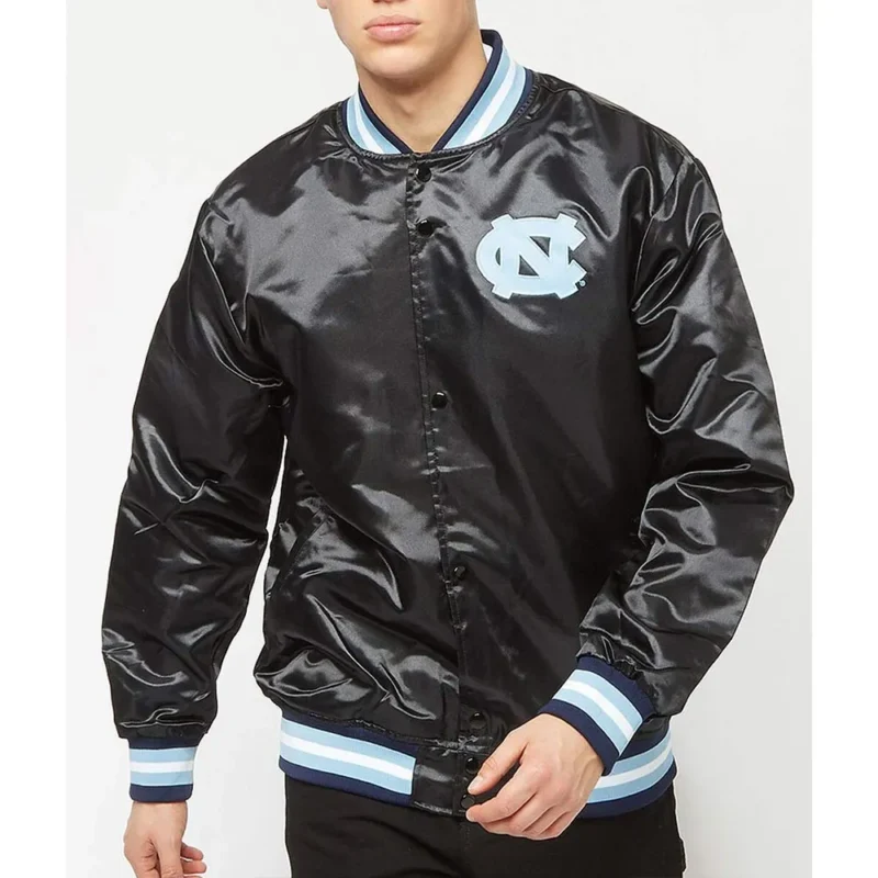 North Carolina Tar Heels Black Bomber Jacket North Carolina Tar Heels Black Bomber Jacket