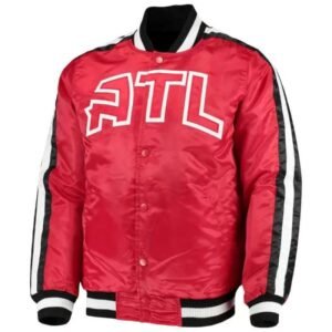 Red NBA Atlanta Hawks The Offensive Satin Jacket