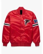 Red NFL Atlanta Falcons Satin Jacket