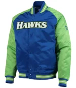 Hardwood Classics Reload 3.0 Atlanta Hawks Royal Jacket
