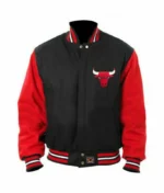 Vintage Chicago Bulls Letterman Varsity Bomber NBA Black & Red Wool Sport Jacket Vintage Chicago Bulls Letterman Varsity Bomber NBA Black & Red Wool Sport Jacket