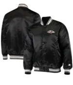 Baltimore Ravens Starter Bomber Satin Jacket