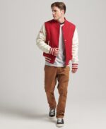 Red Varsity Jackets Men's