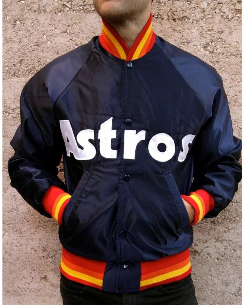 Vintage 80s Baseball Houston Astros Satin Jacket Vintage 80s Baseball Houston Astros Satin Jacket