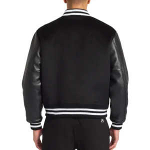 Leather Varsity Jacket Mens