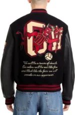 Back Off White Varsity Jacket