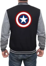Back varsity jacket captain america