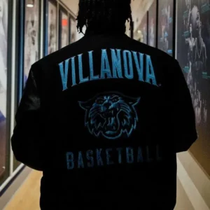 Black Villanova Varsity Jacket